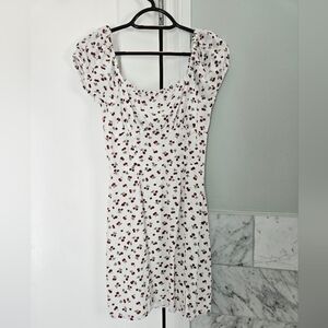 Aeropostale White and Red Cherry Mini Dress